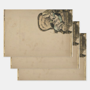 Vintage Alice im Wunderland Geschenkpapier Set