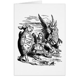 Vintage Alice im Wunderland, Greif, Mock Turtle