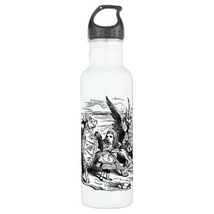 Vintage Alice im Wunderland, Greif, Mock Turtle Trinkflasche
