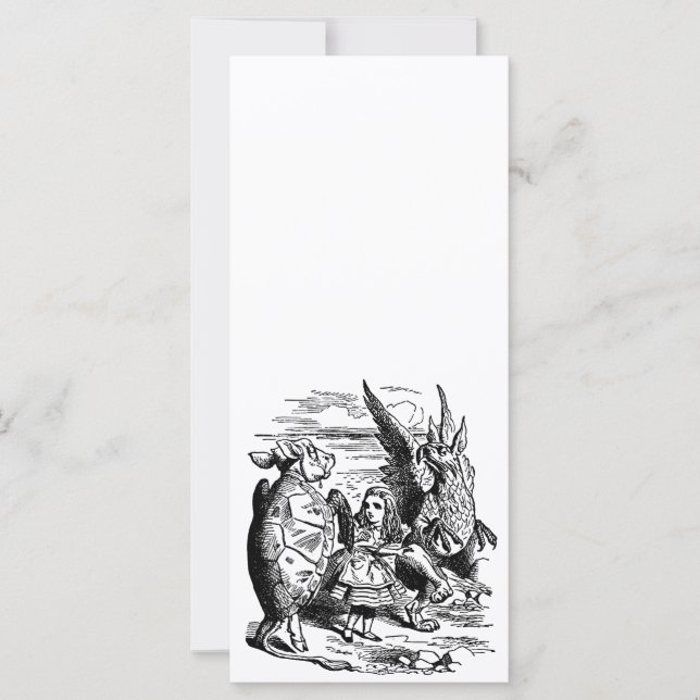 Vintage Alice im Wunderland, Griffin, Mock Turtle (Vorderseite)