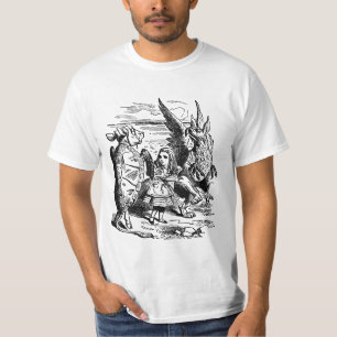 Vintage Alice im Wunderland, Gryphon, T-Shirt