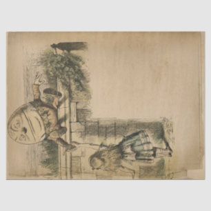 Vintage Alice im Wunderland Humpty Dumpty Seidenpapier