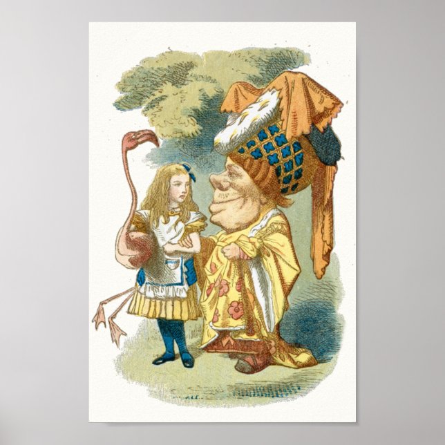 Vintage Alice im Wunderland Illustration Poster (Vorne)