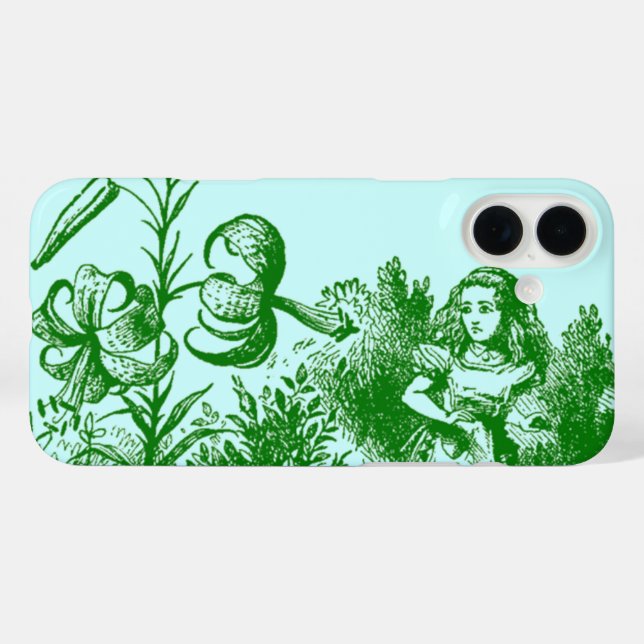 Vintage Alice im Wunderland iPhone 16 Plus Hülle (Rückseite (Horizontal))