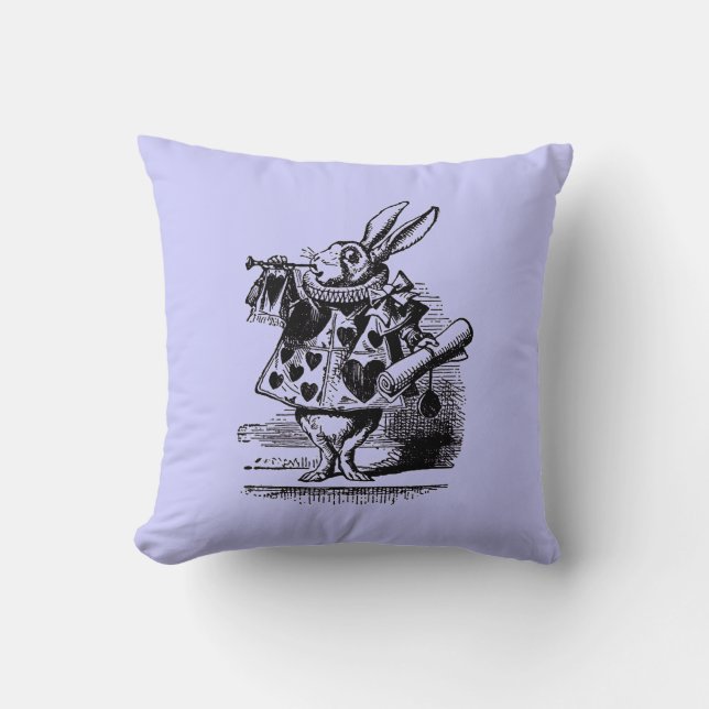Vintage Alice im Wunderland Kissen (Vorderseite)