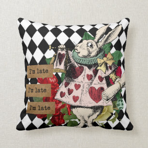 Vintage Alice im Wunderland Kissen