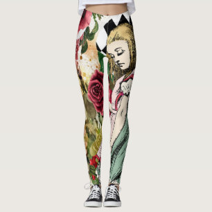 Vintage Alice im Wunderland Leggings