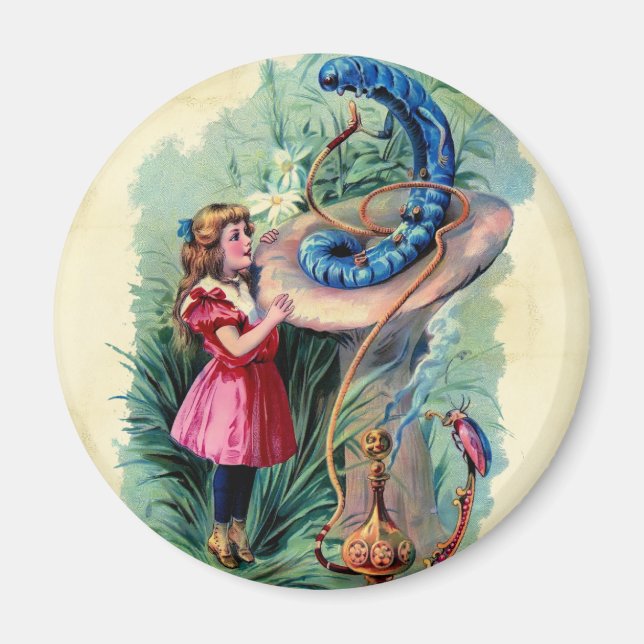 Vintage Alice im Wunderland Magnet (Vorne)