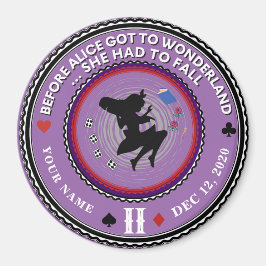 Vintage Alice im Wunderland Magnet