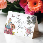 Vintage Alice im Wunderland Mairytale Vielen Dank Dankeskarte<br><div class="desc">Schicken Sie uns eine Dankeschön-Karte mit unserer schönen Vintagen Alice im Wunderland danke Ihnen Karten. Ideal für eine Hochzeit zum Thema Alice im Wunderland, eine Babydusche, ein Brautparty-Party oder einfach nur eine Dankeschön-Karte, um Ihre Wertschätzung zu zeigen. Design bietet einen Mix aus eigenen, von Hand gezeichnet Originalfloralen und Kunstwerken. Wir...</div>