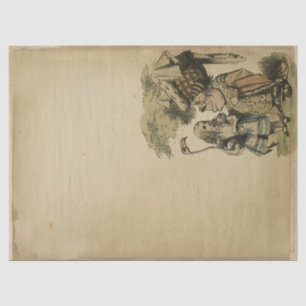 Vintage Alice im Wunderland mit Duchess Decoupage Seidenpapier