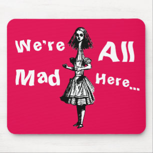 Vintage Alice im Wunderland Mousepad