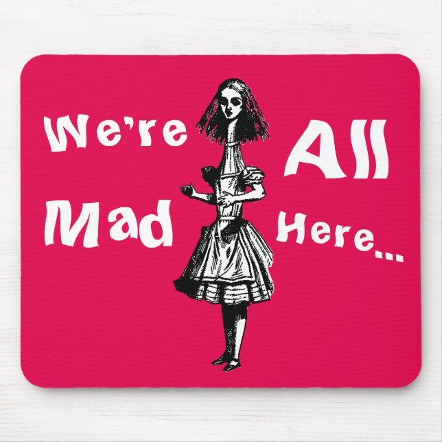 Vintage Alice im Wunderland Mousepad (Vorne)