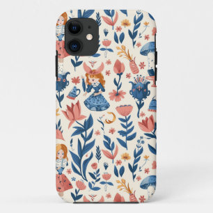 Vintage Alice im Wunderland Nahtloses Muster Case-Mate iPhone Hülle