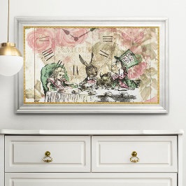 Vintage Alice im Wunderland Poster