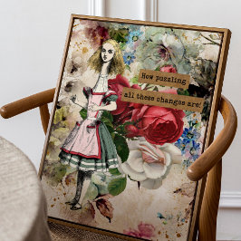 Vintage Alice im Wunderland Poster