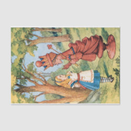 Vintage Alice im Wunderland Red Queen Decoupage Seidenpapier