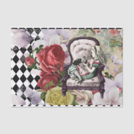 Vintage Alice im Wunderland Seidenpapier