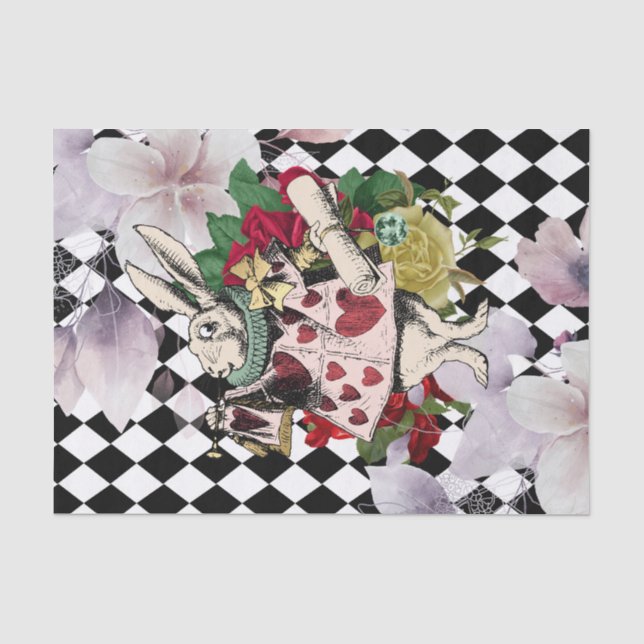 Vintage Alice im Wunderland Seidenpapier (Vorderseite)