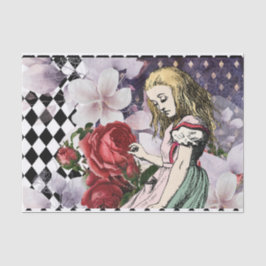 Vintage Alice im Wunderland Seidenpapier