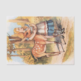 Vintage Alice im Wunderland Seidenpapier