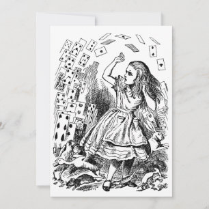Vintage Alice im Wunderland, Spielkarten fliegen