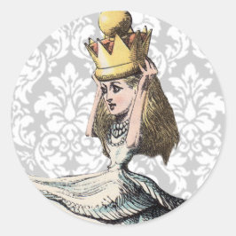 VINTAGE ALICE IM WUNDERLAND STICKER