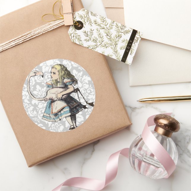 VINTAGE ALICE IM WUNDERLAND STICKER (Schenken)