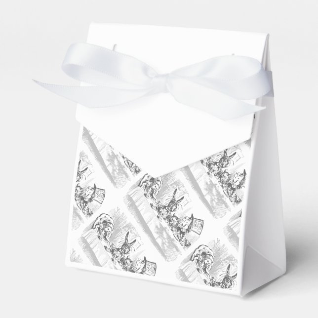 Vintage Alice im Wunderland Tee Gastgeschenk Box Geschenkschachtel (Vorderseite)