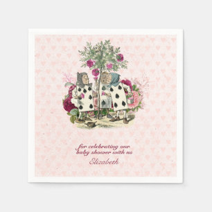 Vintage Alice im Wunderland Tee Party Benutzerdefi Serviette