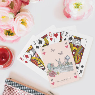 Vintage Alice im Wunderland Tee Party Spielkarte