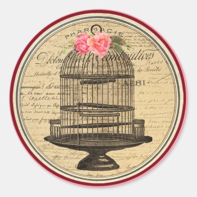 Vintage Alice im Wunderland Tee Party Stickers (Vorderseite)