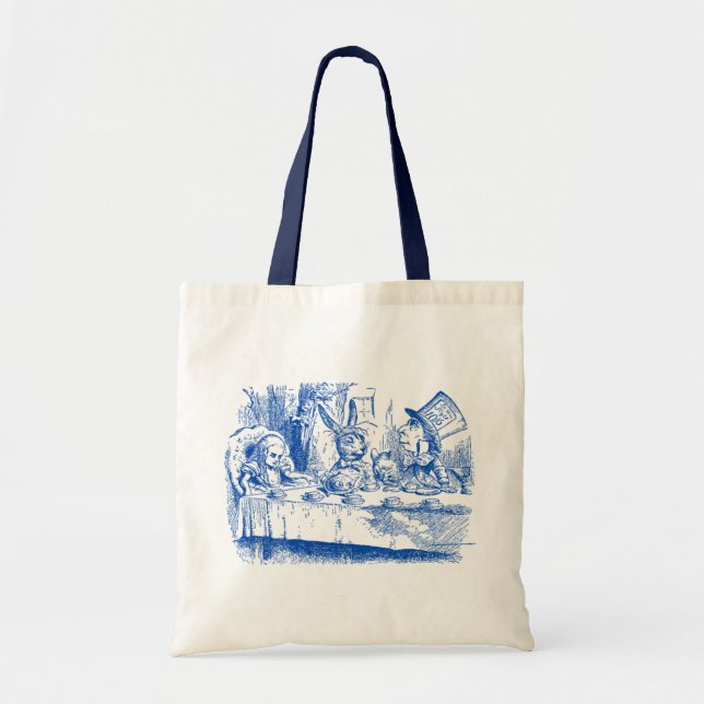 Vintage Alice im Wunderland Tee Party Tragetasche (Vorne)