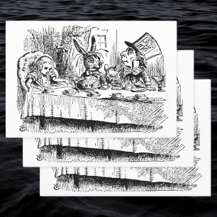 Vintage Alice im Wunderland, Teepartyszene Geschenkpapier Set