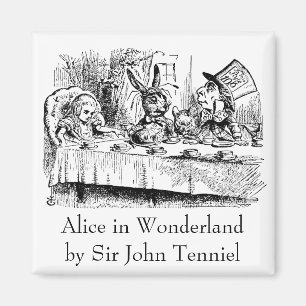Vintage Alice im Wunderland, Teepartyszene Magnet
