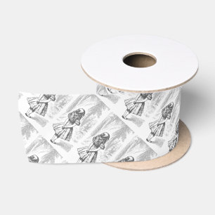 Vintage Alice im Wunderland Thema Party Ribbon Satinband