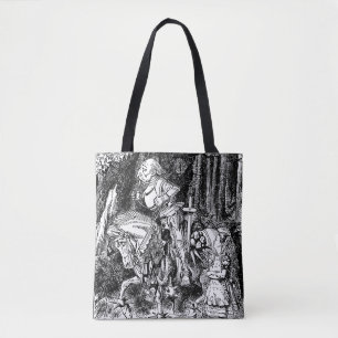 Vintage Alice im Wunderland Weißer Ritter am Pferd Tasche