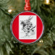 Vintage Alice im Wunderland Weißes Kaninchen Ornament Aus Metall (Baum)