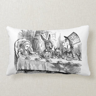 Vintage Alice im Wunderland-wütendes Lendenkissen