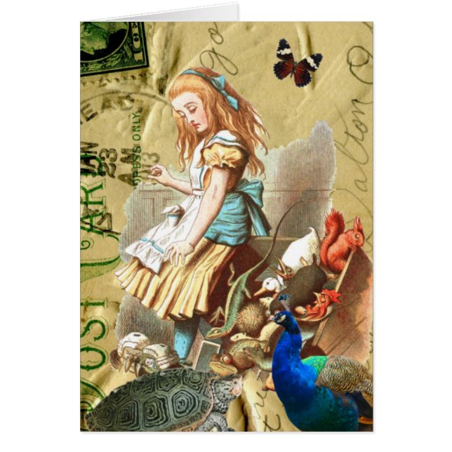 Vintage Alice im Wunderlandcollage (Vorne)
