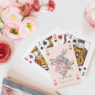 Vintage Alice in Wonderland Rabbit Playing Card Spielkarten
