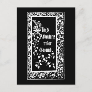 Vintage Alice's Adventures Untergrund Postkarte