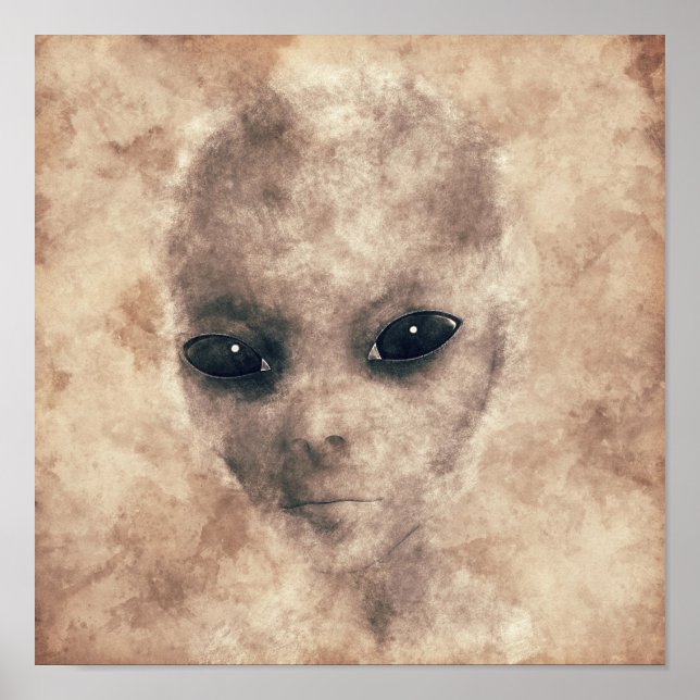 Vintage Alien Poster (Vorne)