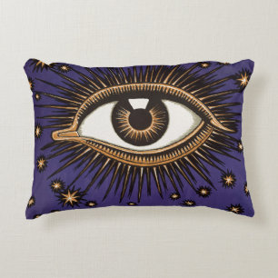 Vintage All Seeing Eye Mystische Himmlische Kunst Dekokissen