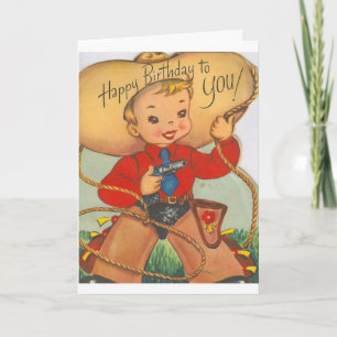 Vintage - Alles Gute zum Geburtstag einem jungen C Karte