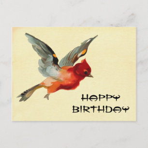 Vintage Alles Gute zum Geburtstag Postkarte