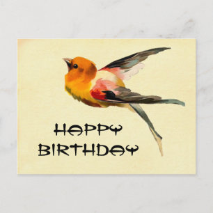 Vintage Alles Gute zum Geburtstag Postkarte