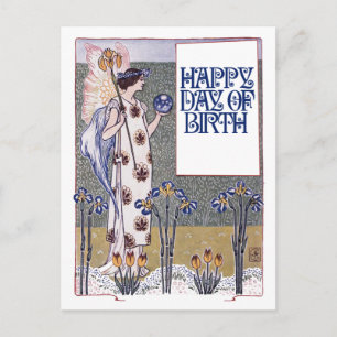 Vintage Alles Gute zum Geburtstag Postkarte