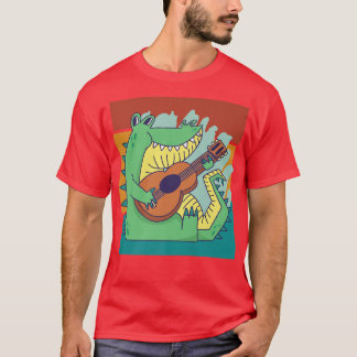 Vintage Alligatormusik Krokodile Gitarre1400 T-Shirt