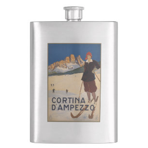Vintage Alpenflasche Flachmann